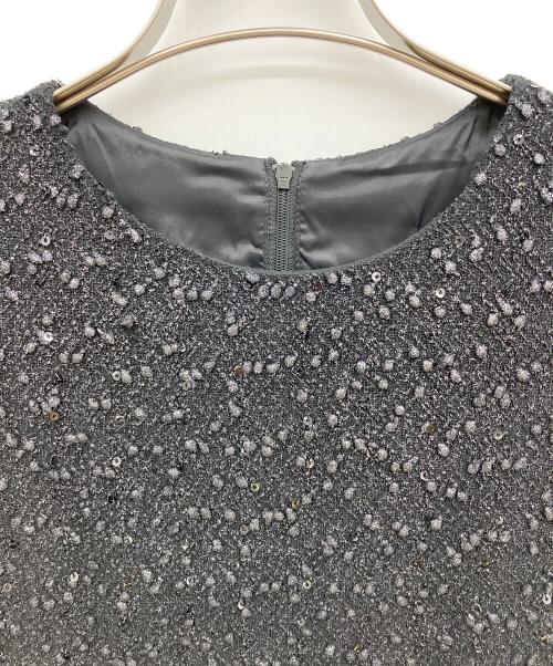 GRACE CONTINENTAL（（グレースコンチネンタル）GRACE CONTINENTAL (（グレースコンチネンタル) ラメスパンワンピース ブラック サイズ:36の古着・服飾アイテム