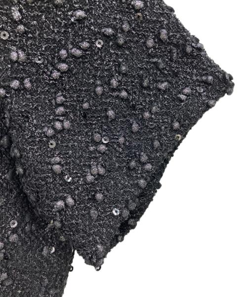 GRACE CONTINENTAL（（グレースコンチネンタル）GRACE CONTINENTAL (（グレースコンチネンタル) ラメスパンワンピース ブラック サイズ:36の古着・服飾アイテム