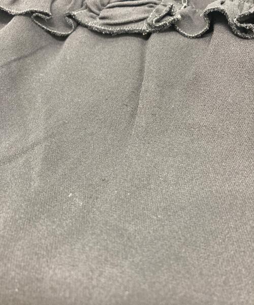 CHANEL（シャネル）CHANEL (シャネル) フリルノースリーブブラウス ブラック サイズ:40の古着・服飾アイテム