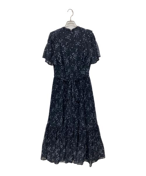 JUSGLITTY（ジャスグリッティー）JUSGLITTY (ジャスグリッティー) リトルフラワープリーツワンピース ネイビー サイズ:1の古着・服飾アイテム