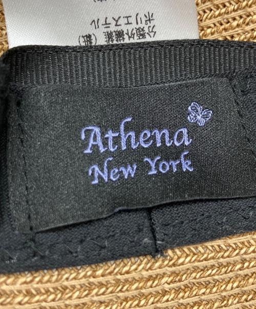 Athena NEW YORK（アシーナニューヨーク）Athena New York (アシーナニューヨーク) Camila ペーパーハット ナチュラルの古着・服飾アイテム