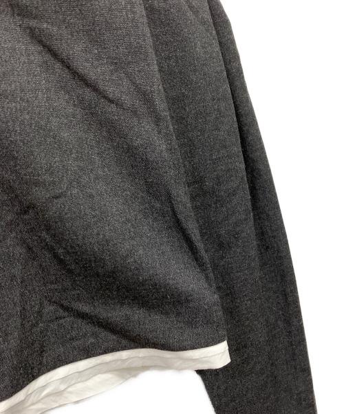 LOHEN（ローヘン）LOHEN (ローヘン) バイカラーカットオフクロップドプルオーバー グレー サイズ:Freeの古着・服飾アイテム
