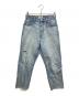 YANUK（ヤヌーク）の古着「ボーイズ クロップド デニムパンツ　ダメージ加工デニムパンツ」｜CUS