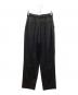 CLANE (クラネ) FRINGE LINE TAPERED PANTS （BLACK） ブラック サイズ:2：7000円