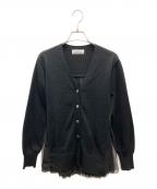 ARPEGE STORYアルページュストーリー）の古着「バックチュールフレアカーデ」｜ブラック