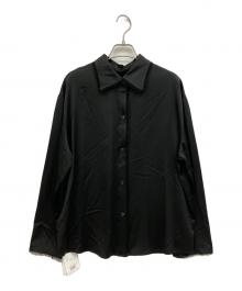 CLANE（クラネ）の古着「W FACE FRINGE SHIRTS」｜ブラック