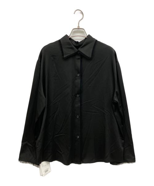 CLANE（クラネ）CLANE (クラネ) W FACE FRINGE SHIRTS ブラック サイズ:2 未使用品の古着・服飾アイテム