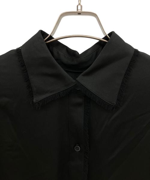 CLANE（クラネ）CLANE (クラネ) W FACE FRINGE SHIRTS ブラック サイズ:2 未使用品の古着・服飾アイテム