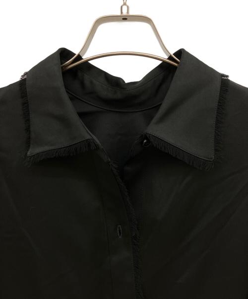 CLANE（クラネ）CLANE (クラネ) W FACE FRINGE SHIRTS ブラック サイズ:2 未使用品の古着・服飾アイテム