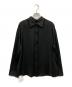CLANE（クラネ）の古着「W FACE FRINGE SHIRTS」｜ブラック