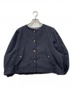 trefle+1トレフルプラスワン）の古着「プリーツデニムジャケット」｜インディゴ