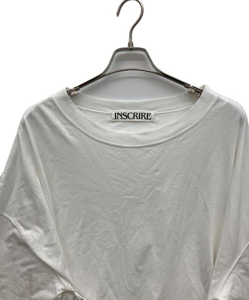 INSCRIRE（アンスクリア）INSCRIRE (アンスクリア) Belted Wide Tee ホワイト サイズ:38の古着・服飾アイテム