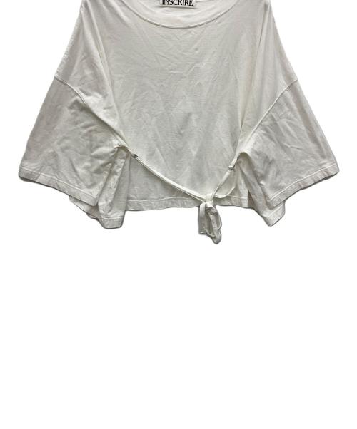 INSCRIRE（アンスクリア）INSCRIRE (アンスクリア) Belted Wide Tee ホワイト サイズ:38の古着・服飾アイテム