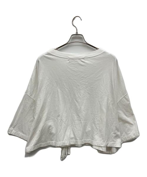 INSCRIRE（アンスクリア）INSCRIRE (アンスクリア) Belted Wide Tee ホワイト サイズ:38の古着・服飾アイテム