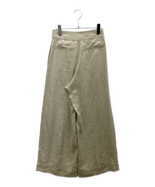 ESTNATION（エストネーション）ESTNATION (エストネーション) リネンライクワイドパンツ ベージュ サイズ:SIZE36 未使用品の古着・服飾アイテム