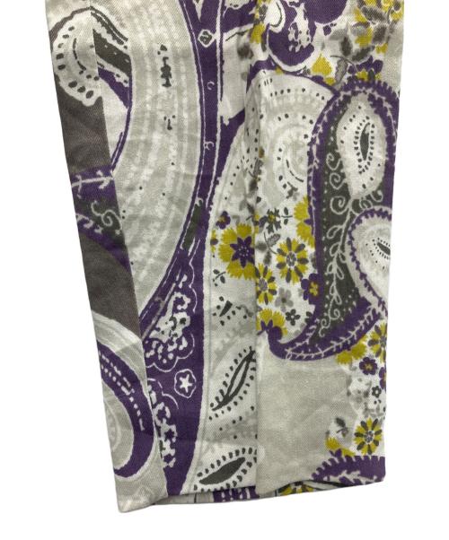 ETRO（エトロ）ETRO (エトロ) ペイズリー柄リネン混パンツ ライトグレー サイズ:SIZE40の古着・服飾アイテム