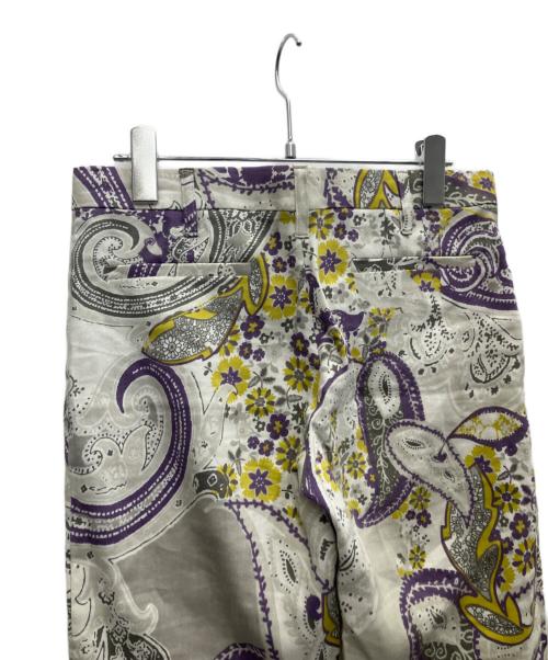 ETRO（エトロ）ETRO (エトロ) ペイズリー柄リネン混パンツ ライトグレー サイズ:SIZE40の古着・服飾アイテム