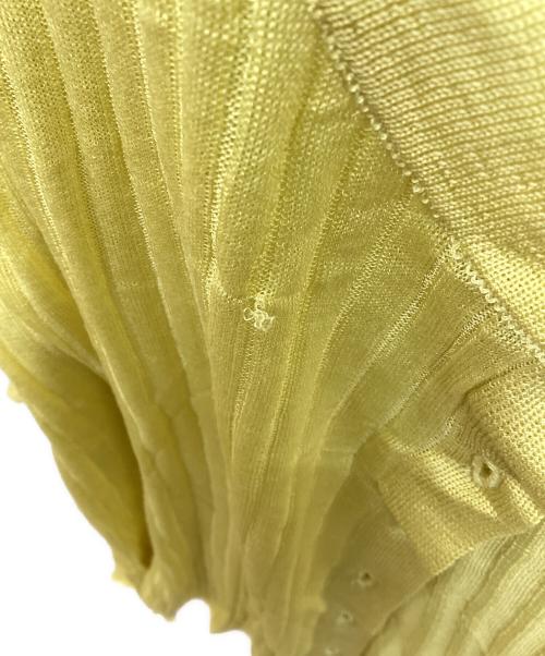 ticca（ティッカ）TICCA (ティッカ) シルクショートクルーカーディガン イエロー サイズ:FREEの古着・服飾アイテム