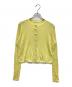 TICCA（ティッカ）の古着「シルクショートクルーカーディガン」｜イエロー