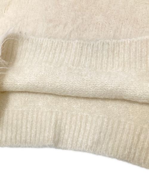 allureville（アルアバイル）allureville (アルアバイル) アルパカシャギーベルスリーブプルオーバー ベージュ サイズ:2の古着・服飾アイテム