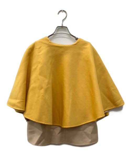 TOMORROW LAND collection（トゥモローランドコレクション）TOMORROW LAND collection (トゥモローランドコレクション) ウールカシミヤライトリバー ケープジレ イエロー サイズ:36の古着・服飾アイテム