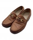 GUCCIグッチ）の古着「ホースビットローファー」｜キャメル