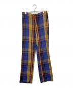 UNUSEDアンユーズド）の古着「check pants」｜マルチカラー