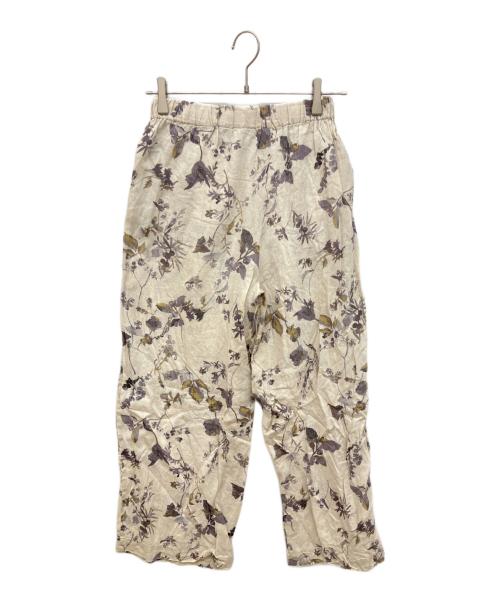 KAGURE（カグレ）kagure (カグレ) リネンプリントイージーパンツ ベージュ サイズ:FREEの古着・服飾アイテム