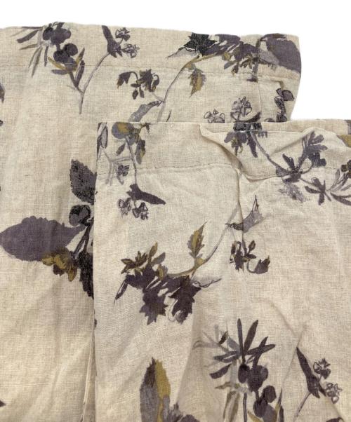 KAGURE（カグレ）kagure (カグレ) リネンプリントイージーパンツ ベージュ サイズ:FREEの古着・服飾アイテム