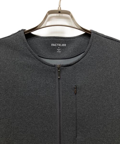 Factelier（ファクトリエ）factelier (ファクトリエ) エアーブルゾン ジップアップ グレー サイズ:Lの古着・服飾アイテム