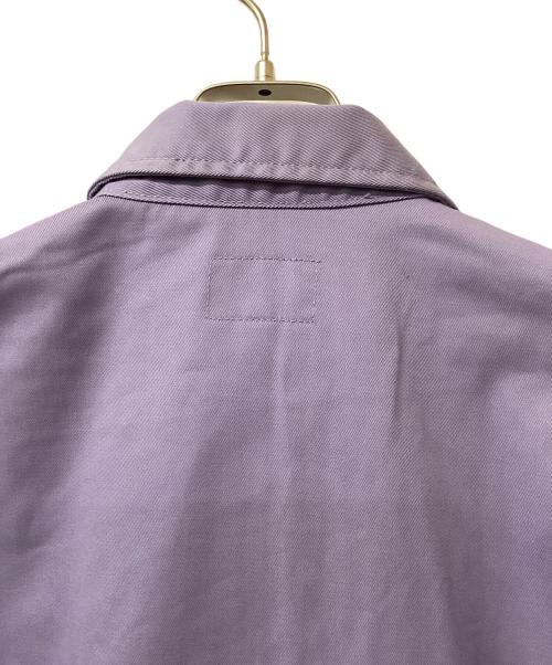 stussy（ステューシー）stussy (ステューシー) ZIP UP WORK SHIRT パープル サイズ:Mの古着・服飾アイテム