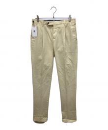 PT TORINO（ピーティートリノ）の古着「EVO FIT/エボ フィット ストレッチチノトラウザーズパンツ　スラックス」｜アイボリー