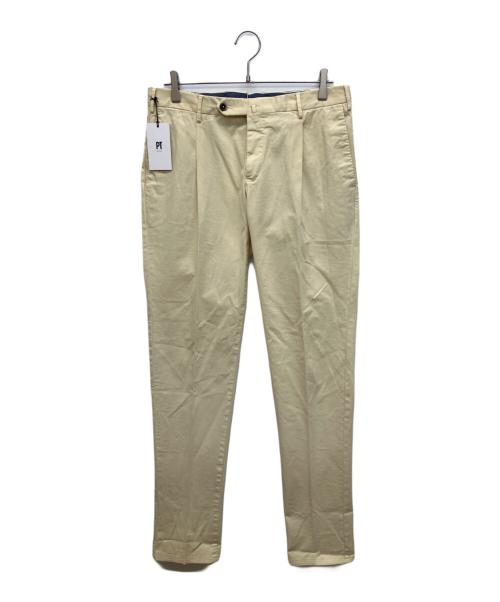 PT TORINO（ピーティートリノ）PT TORINO (ピーティートリノ) EVO FIT/エボ フィット ストレッチチノトラウザーズパンツ　スラックス アイボリー サイズ:48の古着・服飾アイテム
