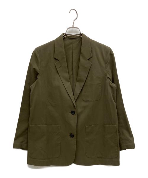 MARGARET HOWELL（マーガレットハウエル）MARGARET HOWELL (マーガレットハウエル) MATT COTTON TWILL テーラード ジャケット オリーブ サイズ:3の古着・服飾アイテム