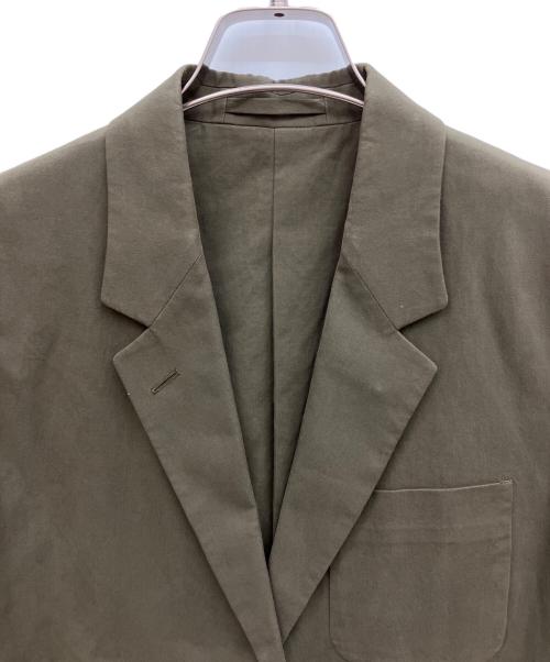 MARGARET HOWELL（マーガレットハウエル）MARGARET HOWELL (マーガレットハウエル) MATT COTTON TWILL テーラード ジャケット オリーブ サイズ:3の古着・服飾アイテム