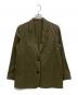 MARGARET HOWELL（マーガレットハウエル）の古着「MATT COTTON TWILL テーラード ジャケット」｜オリーブ