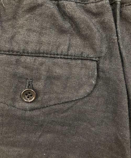 BLACK COMME des GARCONS（ブラックコムデギャルソン）BLACK COMME des GARCONS (ブラック コムデギャルソン) リネンハーフパンツ ブラック サイズ:Mの古着・服飾アイテム