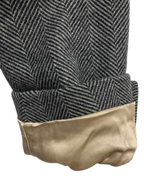 DRIES VAN NOTEN（ドリスヴァンノッテン）DRIES VAN NOTEN (ドリスヴァンノッテン) ヘリンボーンチェスターコート グレー サイズ:46の古着・服飾アイテム
