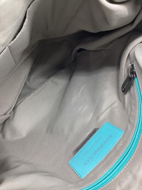 MANDARINA DUCK（マンダリナダック）MANDARINA DUCK (マンダリナダック) レザーショルダーバッグ ブルーの古着・服飾アイテム