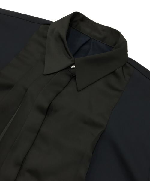 RIM.ARK（リムアーク）RIM.ARK (リムアーク) Pin-tuck dress SH ネイビー サイズ:Fの古着・服飾アイテム