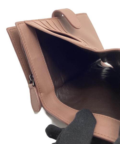 BOTTEGA VENETA（ボッテガベネタ）BOTTEGA VENETA (ボッテガベネタ) 2つ折り財布 ピンクの古着・服飾アイテム