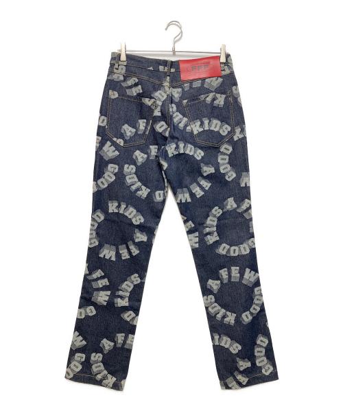 A FEW GOOD KIDS（アフューグッドキッズ）A FEW GOOD KIDS (アフューグッドキッズ) 3Dサークルプリントデニムパンツ インディゴ サイズ:ｓの古着・服飾アイテム