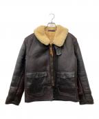 Willis & Geigerウィリスアンドガイガー）の古着「M445 ムートン フライトジャケット」｜ブラウン