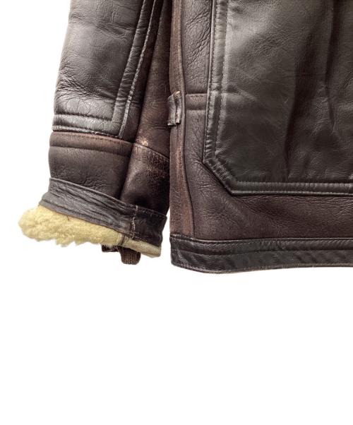 Willis & Geiger（ウィリスアンドガイガー）Willis & Geiger (ウィリスアンドガイガー) M445 ムートン フライトジャケット ブラウン サイズ:38の古着・服飾アイテム