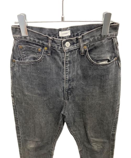 CIOTA（シオタ）CIOTA (シオタ) スビンコットン13.5ozハイウエストデニムパンツ ブラック サイズ:SIZE 26の古着・服飾アイテム