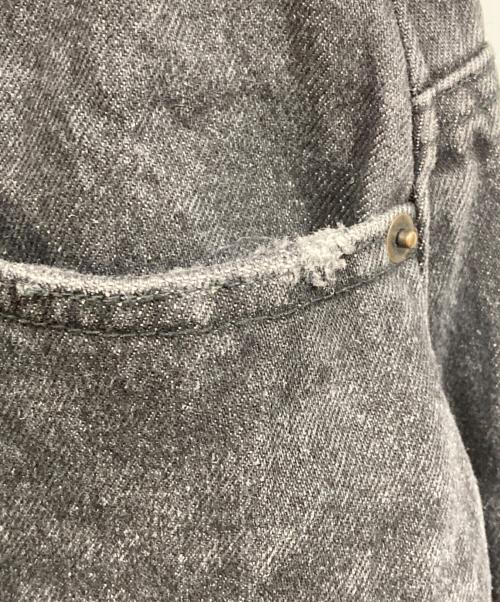 whiteland Blackburn（ホワイトランドブラックバーン）whiteland Blackburn (ホワイトランドブラックバーン) ダメージ加工ワイドデニムパンツ ブラック サイズ:Mの古着・服飾アイテム