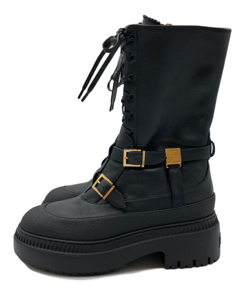FENDI（フェンディ）FENDI (フェンディ) Delfina Biker Boots ブラック サイズ:36の古着・服飾アイテム