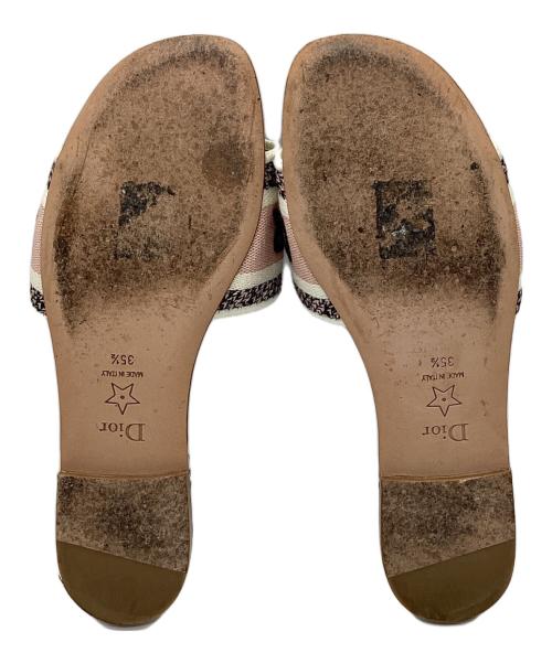 Christian Dior（クリスチャン ディオール）Christian Dior (クリスチャン ディオール) Dway スライドサンダル ホワイト サイズ:35 1/2の古着・服飾アイテム