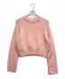 LA MAILLE SEZANE（ラ マイユ セザンヌ）の古着「ベビーアルパカ混クロップドニット」｜ピンク