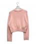 LA MAILLE SEZANE (ラ マイユ セザンヌ) ベビーアルパカ混クロップドニット ピンク サイズ:S：6000円